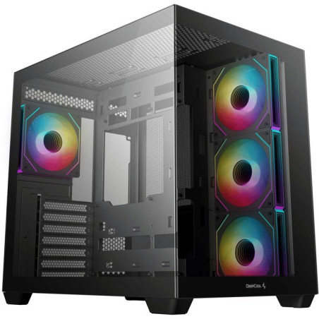 Boitier PC - DEEPCOOL - R-CG530-BKADA4-G-1 - Mini tour - Format Mini-ITX / Micro-ATX / ATX & Micro-ATX - 4 ventilateurs ARGB - N