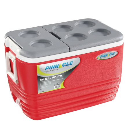 Glacière PINNACLE Eskimo 57 L Rouge 72 h Modèle TPX‑6005