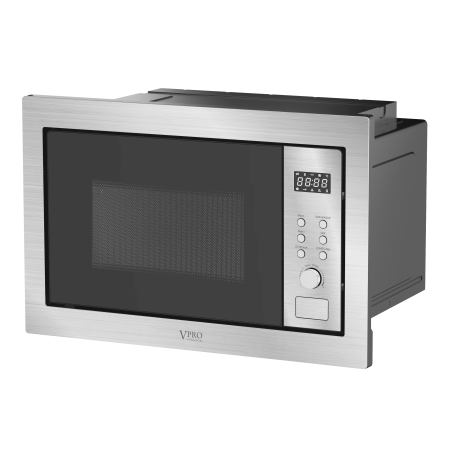 Micro Onde Encastrable 25L - Touche Digital - Grill - Inox - 850w/1200W