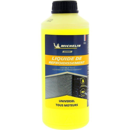 Liquide de refroidissement - MICHELIN - Jaune - UNIVERSEL tous moteurs - 1L