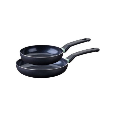 Set de 2 poeles a induction - FACKELMANN - Brandao - Aluminium céramique antiadhésif - Ø 20 et 24 cm