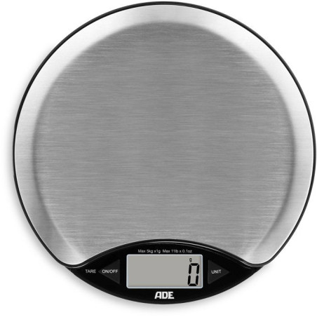 Balance de cuisine digitale - ADE - ANJA - Plastique ABS - 17 x 17 x 2,2 cm - Inclus 1 pile Cr 2032