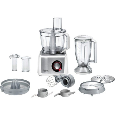 Robot multifonction - BOSCH - B1EMC812S8 - 1250 W - 3,9 L - Variateur de vitesse + Turbo - Blanc / Inox