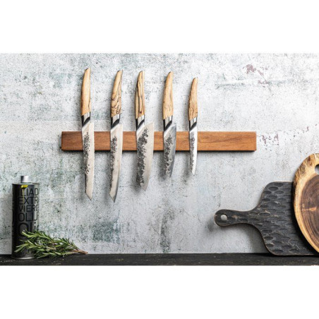 Couteau ménager - FORGED - KATAI - Acier VG10 - Manche en bois de racine - L 12,5 cm