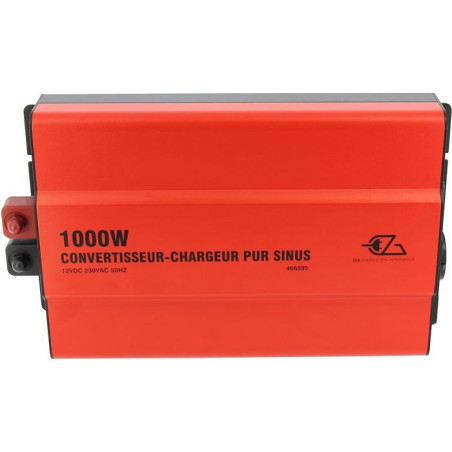 Convertisseur-chargeur - EZA - Pur Sinus 1000 W - Onde sinusoidale pure - Chargeur 20 A - MPS automatique - Commande déportée