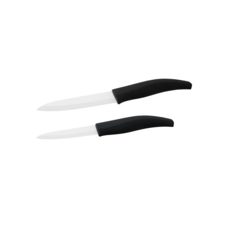 Lot de 2 couteaux - NIROSTA - Lames en céramique de 12,5 et 18 cm de long