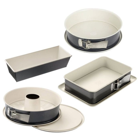 Ensemble de 4 moules a gâteaux de formes différentes de 28 a 32 cm - DR oeTKER - Back-Trend
