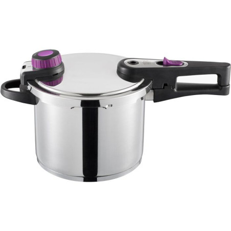 Autocuiseur - Induction - GSW - SYSTEM PLUS - 6 L - Ø 22 cm - Acier inoxydable massif 18/10 - Panier et support inclus