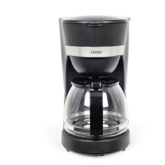 Cafetiere électrique - LIVOO - DOD200N - 750 W - 1,25 L - 10 a 12 tasses - Noir