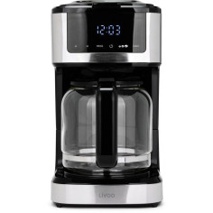 Cafetiere électrique programmable - LIVOO - DOD208 - 900 W - 1,8 L - 12 a 15 tasses - Noir