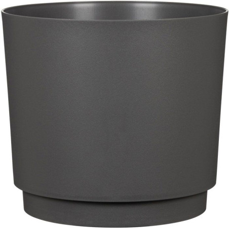Pot de fleurs rond - DEROMA - 236 - 13 L - Ø 29 cm - Noir