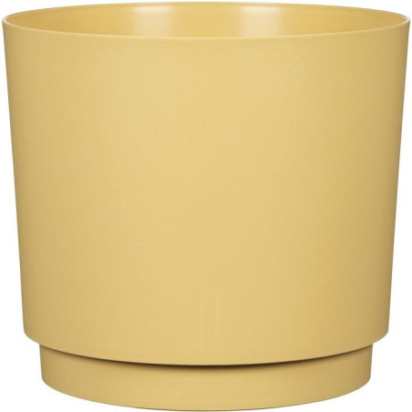 Pot de fleurs rond - DEROMA - 236 - 13 L - Ø 29 cm - Jaune