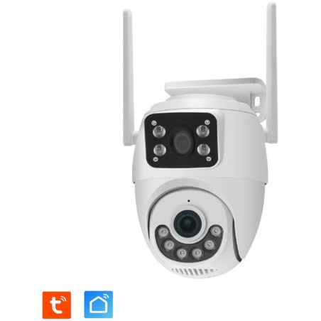 Caméra extérieure connectée - KYF - Wifi - Rotative PT- Doubles capteurs 2 x 3MP