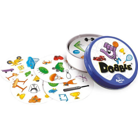 ZYGOMATIC Jeu Dobble Sports - Jeu d'observation et réflexes - En famille - entre amis - Des 6 ans - 2 a 8 joueurs - boîte métal