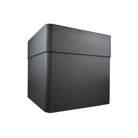 Bac a fleurs Carré 40 cm - EDA - CAREL - 26 L - Avec roulettes - Extérieur ou intérieur - 39 x 39 x H.39 cm - Gris Anthracite