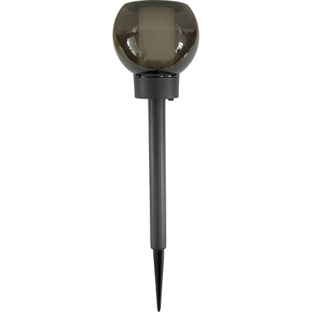 Lanterne solaire - GALIX - G2625 - Effet flamme naturelle - 12 LED SMD - Ambrée - Ø 10,5 cm - H 41 cm - 4 Lumens