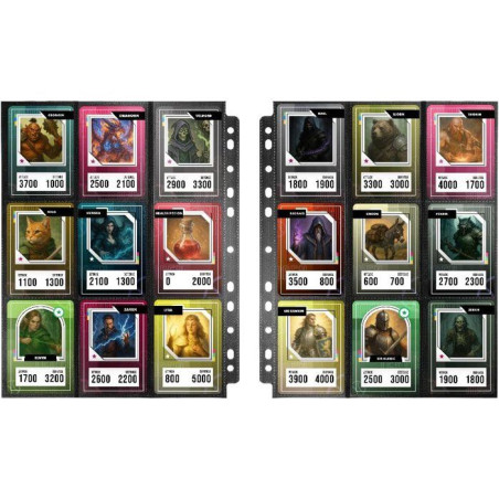 Classeur de 10 feuilles avec 9 pochettes - Konix - Jeux de cartes a collectionner - Magic The Gathering, Pokémon, Yu-Gi-Oh! - N