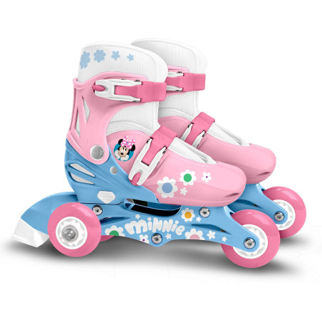 Patins en ligne 2-en-1 - MINNIE - Fille - Rose - Taille 27-30