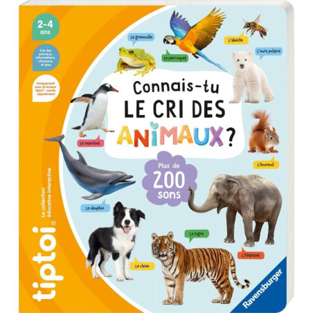 Ravensburger-tiptoi-Livre interactif Connais-tu le cri des animaux ?-Jeu éducatif électronique, sans écran-des 3 ans-13099074