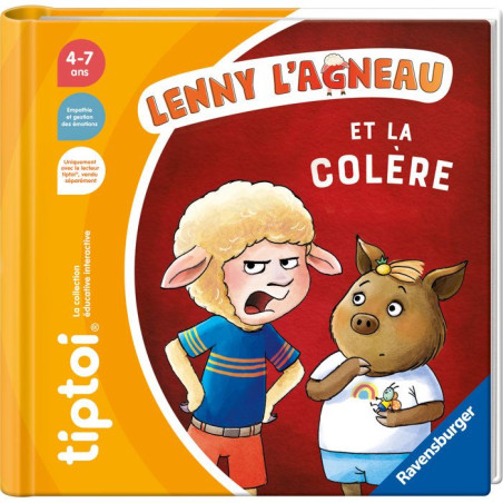 Ravensburger - tiptoi - Livre interactif - Lenny l'agneau et la colere- Jeu éducatif électronique, sans écran - des 4 ans-130