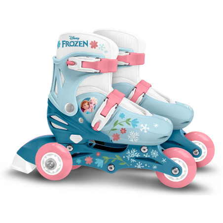 Patins en ligne 2-en-1 - LA REINE DES NEIGES - Fille - Bleu - Taille 27-30