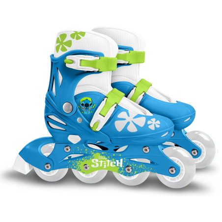 Patins en ligne ajustable - STITCH - Enfant - Bleu - Taille 30-33