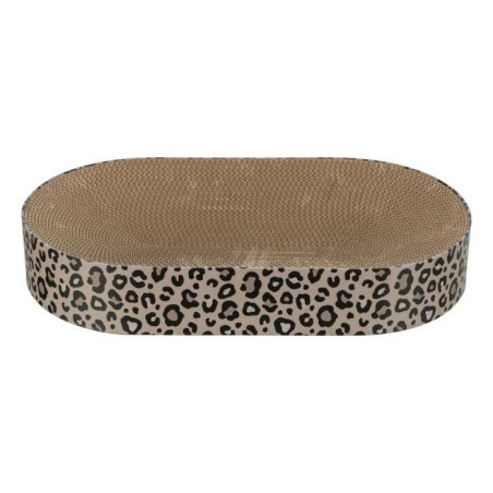 Lit griffoir - TRIXIE - LEO - Carton - 63 x 10 x 35 cm - Brun imprimé léopard