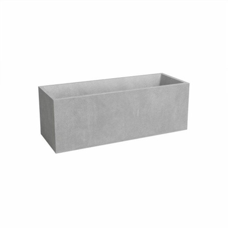 Jardiniere SYDNEY - Plastique - Gris clair - Rectangulaire - 79.5x29.5x29.5 cm - 57 L - ARTEVASI