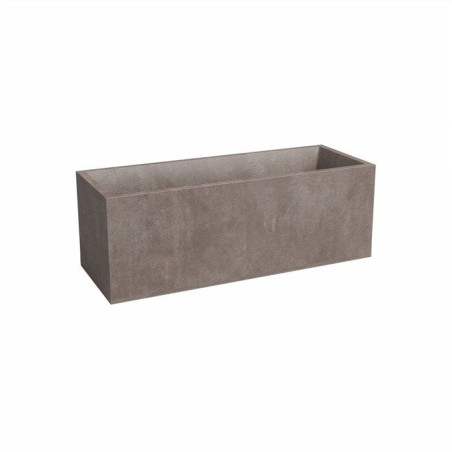 Jardiniere SYDNEY - Plastique - Taupe - Rectangulaire - 79.5x29.5x29.5 cm - 57 L - ARTEVASI