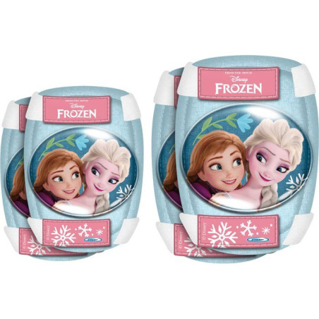 Coudieres & Genouilleres - DISNEY - La Reine des Neiges - Taille unique avec des sangles élastiques et systemea scratch - Bleu