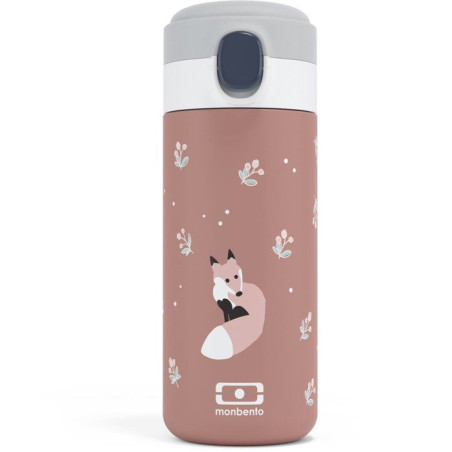 Gourde isotherme a bec verseur - MONBENTO - Enfants - Bouchon ouverture rapide - Pop Fox