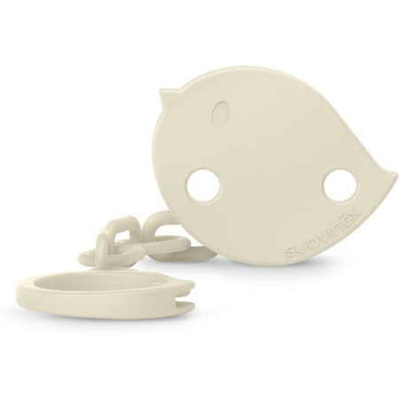 Attache-sucette chaîne - SUAVINEX - Birdies - Des la naissance - Beige