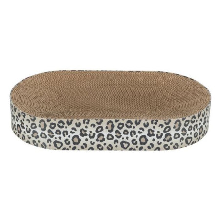 Lit griffoir - TRIXIE - LEO - Carton - 63 x 10 x 35 cm - Creme imprimé léopard
