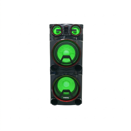 Vista - Baffle Amplifié 2 x 12 pouces + 2 x 4 pouces - Haut-parleur de fête - 150W