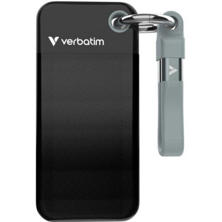 Disque SSD externe - VERBATIM - Pocket - 1 To - Noir / Gris