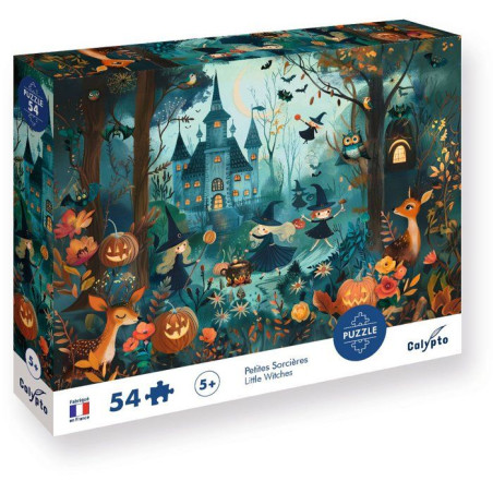 Puzzle - SENTOSPHERE - 54 pieces - Les Petites Sorcieres - Inventer des histoires - des 5 ans