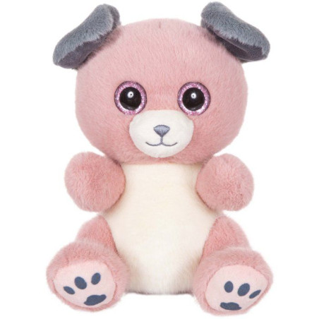 Peluche - Peluche Chien SPOT Cutydoos rose poudré et gris – 23 cm