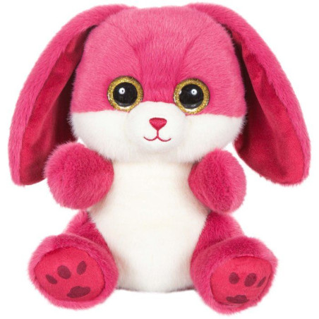Peluche - Peluche Lapin RUBY Cutydoos rose framboise – 23 cm