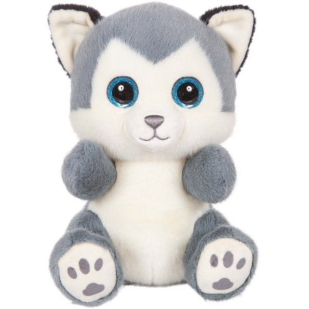 Peluche - Peluche Chien Husky SKANDY Cutydoos gris bleuté – 23 cm