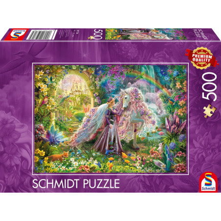 Puzzle - SCHMIDT SPIELE - Voyage de reve avec une licorne - 500 pieces - Des 12 ans