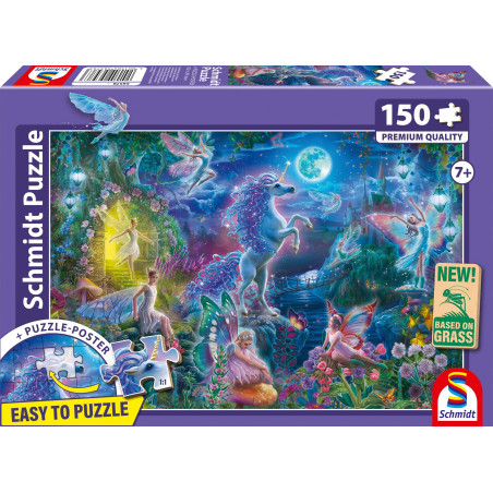 Puzzle - SCHMIDT SPIELE - Le conte de fées de la licorne - 150 pieces - Des 7 ans