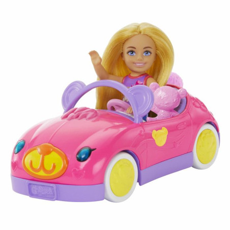 Poupée - HXN05 - Chelsea multicolore - Cabriolet ours en peluche - Lot 3 pieces