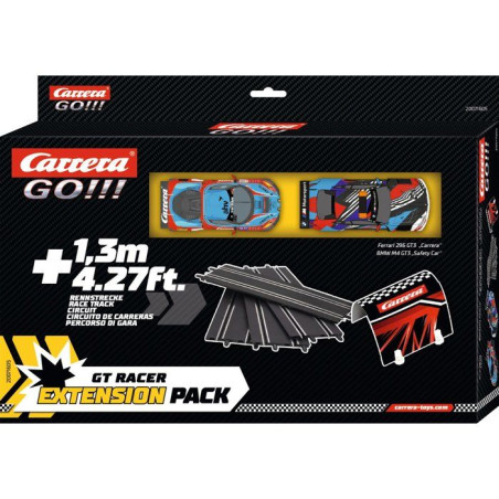 Kit d'extension circuit et voitures - CARRERA GO!!! - Extension set 2 - 2 voitures GT Racer - Échelle 1:43 - Des 6 ans