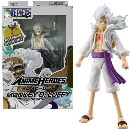 Figurine One Piece - BANDAI - Anime Heroes - 37054 - Luffy Gear 5 - 17 cm