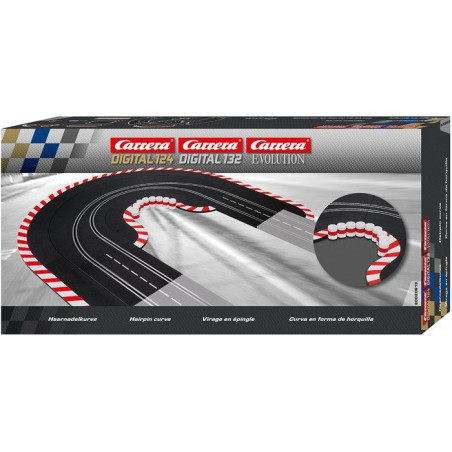Accessoires de circuit électrique - CARRERA Digital 132 - Extension virage en épingle - Des 8 ans