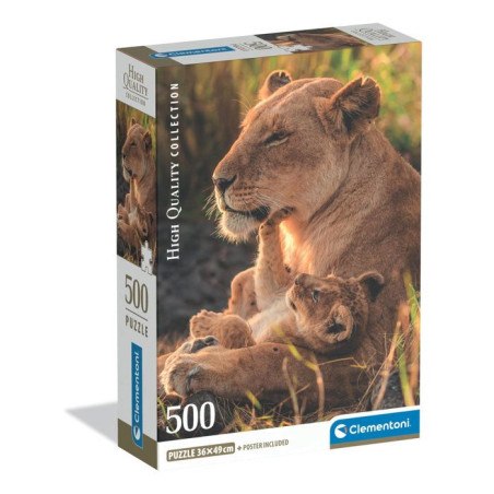 CLEMENTONI - Compact 500 pieces - Feline Love