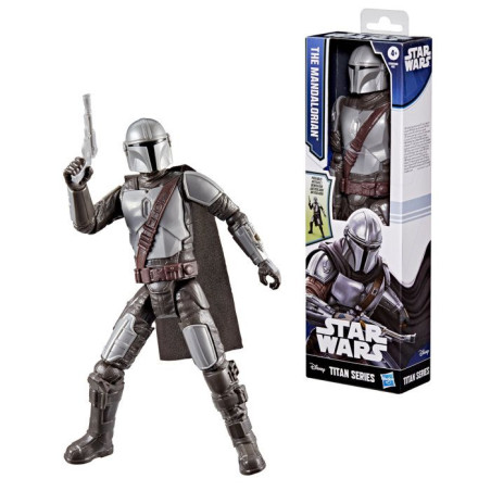 Figurine Le Mandalorien 30&nbsp;cm, Titan Series, jouets de super-héros pour enfants, Star Wars, des 4&nbsp;ans