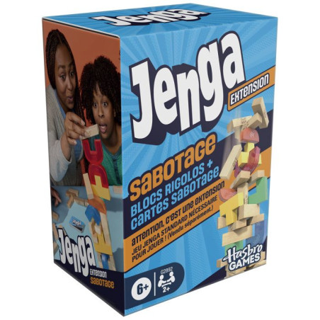 Jenga&nbsp;Sabotage pack d'extension, Jeu d'ambiance, Hasbro Games, des 6 ans