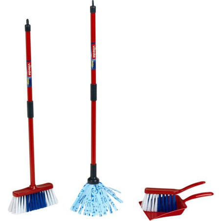 Set de ménage Vileda - KLEIN - 6823 - 4 pieces - Jouet d'imitation - Des 3 ans