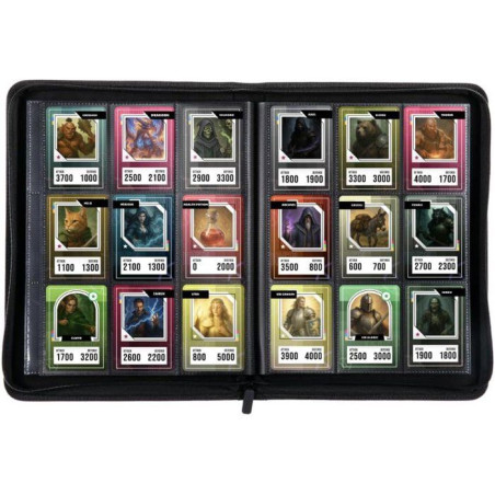 Album Premium 360 cartes a collectionner - Konix - 9 pochettes 63 x 88 mm par page - Magic The Gathering, Pokémon, Yu-Gi-Oh! -